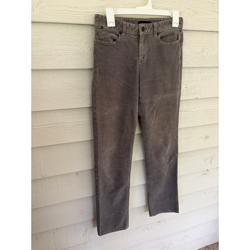 Talbots Heritage Corduroy Pants Size 4 Gray Straight Leg Classic - Picture 3 of 7